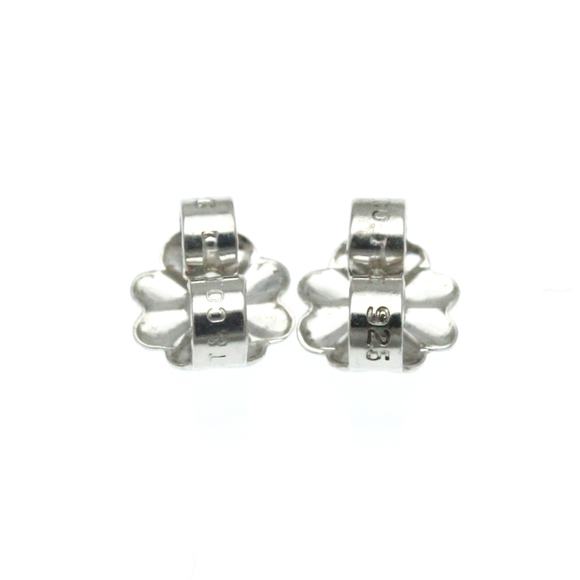 Tiffany Bean No Stone Silver 925 Stud Earrings Silver - Picture 7 of 11